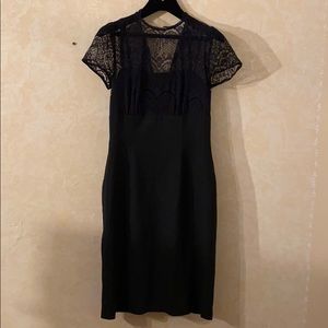 Black lace cap sleeve 2 empire waist